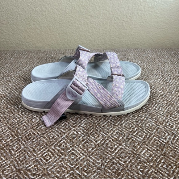 Chaco Lowdown Slide Strappy Sport Sandals Mauve Women's US Sz 8 Casual Water EUC - Picture 2 of 8